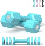 Ensemble de sonnettes réglables, 4 en 1 Ensemble de poids à la main pour les femmes Hommes 10 LB Des embrouillettes joignent chacune 2lbs 3lbs 4lbs 5lbs Ensemble de dumbbells de poids avec TPU Poignée en caoutchouc souple pour l'entraînement de fitness d'exercice à domicile