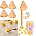 4pcs Office Supplies Set Nose Pencil Sharpener and 16 Pcs Pencil Erasers Toppers Cap Eraser Set - Great Gag Gift and Stocking Stuffer (4pcs +16Pcs)
