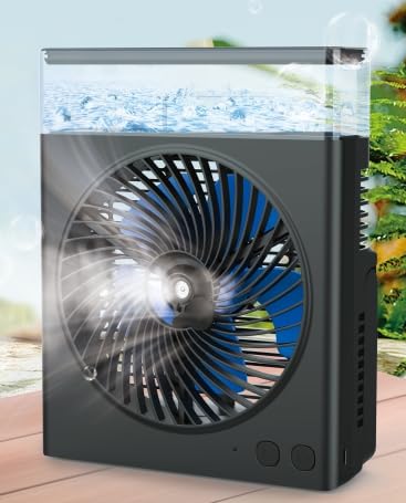 Ventilador de niebla de refrigeración para terrazas exteriores y tardes de camping en verano