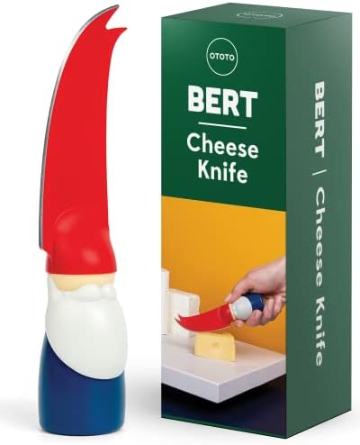 OTOTO Bert Cheese Knife, Gnome-Themed Multifunctional Knife for C...