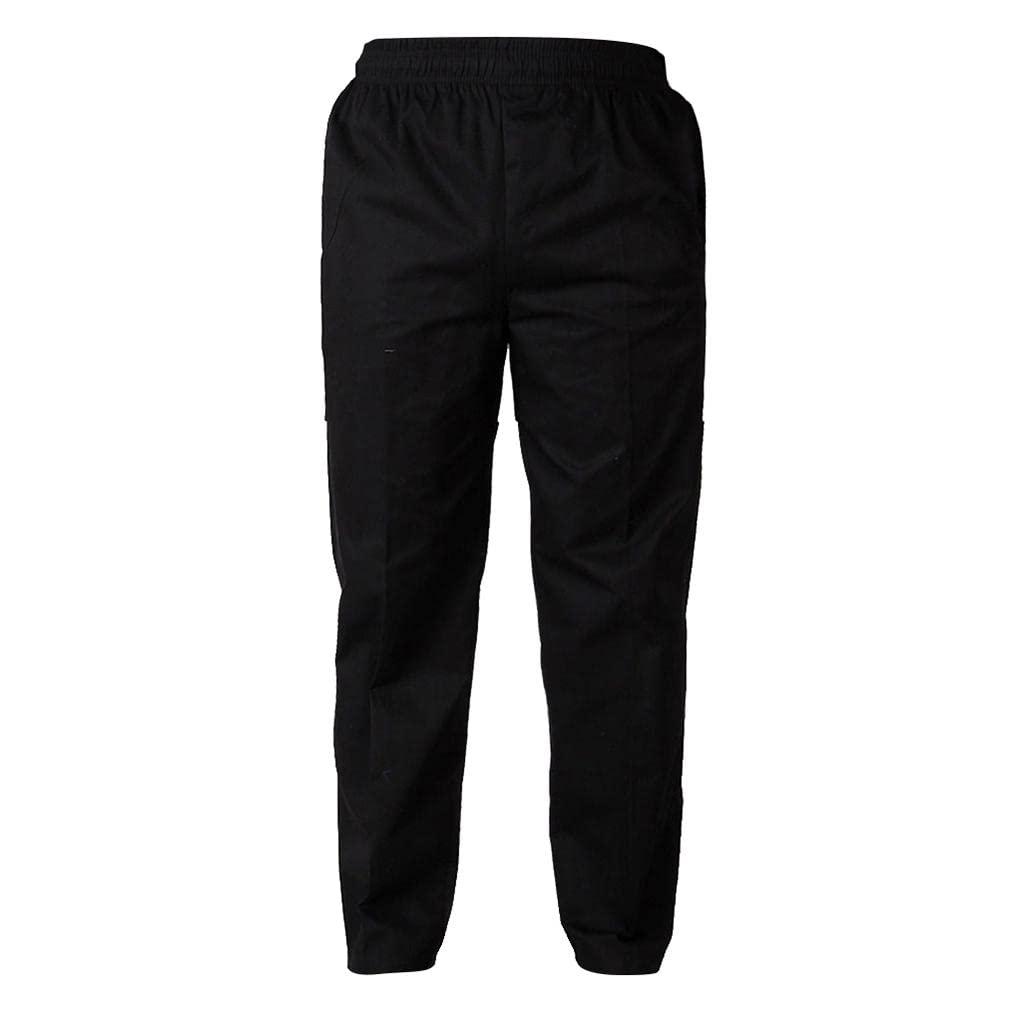 ATORSE™ Elastic Restaurant Cafe Chef Waiter Pants Trousers Uniform Accs Black Xxl|Business & Industrial | Restaurant & Catering | Uniforms & Aprons | Restaurant Uniforms