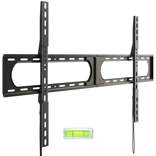 Universal TV-Wandhalterung Ultra Slim für 37-140-Zoll-TVs - Schwerlast TV Halterung bis zu 125 kg Max VESA 1200x800 Schwarz