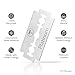 My-Blades Premium Platinum - 20 Extra Sharp & Gentle Razor Blades for Safety Razor | Ice Hardened Stainless Steel | Durable & Sustainable | Double Blades Ideal for Sensitive Skin