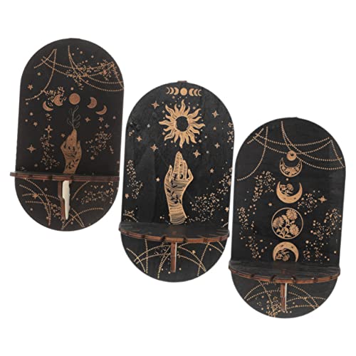 Abaodam 6 Peças Suporte De Exibição De Cristal Expositor Boêmio Prateleiras Pequenas Para Parede Dec