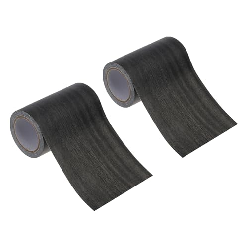 Image of PATIKIL Wood Grain Repair Tape 3 inch x15ft,2 Pcs Self Adhesive Realistic Textured Repair Tape Patch for Floor Door Table Cabinets Desk,Ebony