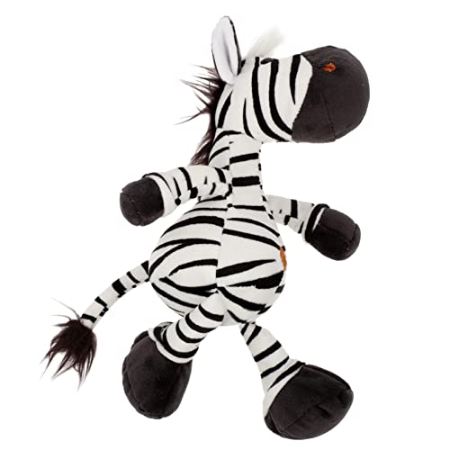 SAFIGLE Peluche Zebra Decorativa：22x18x8 Cm Giocattolo di peluche morbido e coccoloso per bambini - Compagno perfetto per bambini e neonati, Cuciture a Mano, Alta Elasticità (Zebra)