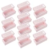 MUELODSIC Caja para Macarons Rosa con Ventana Transparente 10 Unidades Contenedor de Papel para Pastelería Adecuado para Transportar Dulces Trufas y Galletas Eventos y Regalos
