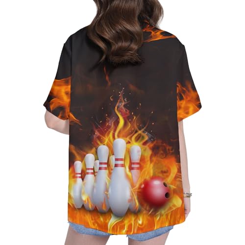 Camisetas havaianas engraçadas para mulheres, presentes para mulheres, camisa havaiana casual para m