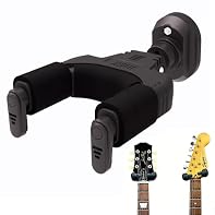 【Advanced Safety Engineering for Guitars/Basses】Engineered with high quality nylon polymer for ultra-lightweight yet rugged support (holds 10kg/22lbs). Aerospace zinc alloy joints securely connect base to hook, while the 10° upward tilt disperses ins...