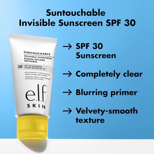 Image of e.l.f. SKIN Suntouchable Invisible SPF 35, Lightweight, Gel-based Sunscreen For A Smooth Complexion, Doubles As A Makeup Primer, Vegan & Cruelty-Free, Packaging May Vary (Pack of 2)