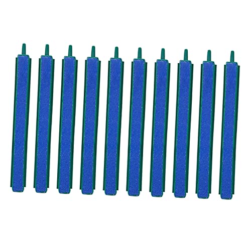 FONDOTIN 10個 酸素バブルストリップ 水族館スタンド 空気水耕栽培 ヒータ 水槽用ラウンドエアストーン 魚のアクセサリー 酸素気泡ストリップ エアストーンポンプ バブルストーン Blue