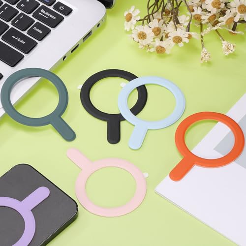 Anillo adaptador magnético para funda de teléfono móvil que soluciona caídas de carga 6