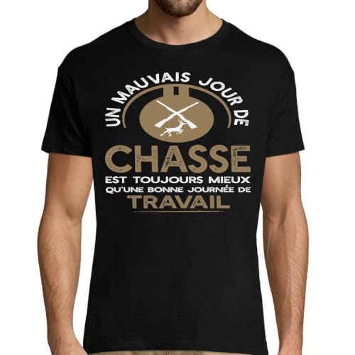 T-Shirt Homme Chasse imprimé en France : qualité et humour rigolo