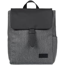 Roxy Fashionable 7L Melting Spot Small Backpack Bag w/Adjustable Straps and Flap Closure - Anthracite