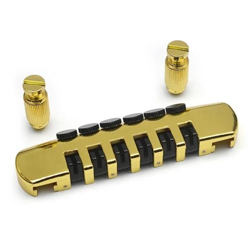 Peças para Guitarra Elétrica Ponte De Guitarra Tailpiece - Pontes De Sela Rolantes Com Pinos Ocultos