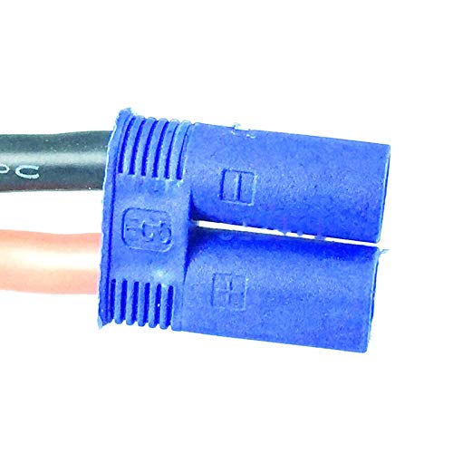 Câble De Charge 10AWG 25cm - Connecteurs Banana Bullet 4mm Vers EC5 Mâle - Pour Batteries Lipo, NiMh, NiCd