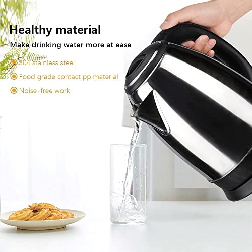 Image of Premium 3in1 Combo 1.8L Stainless Steel Electric Kettle with 360 Swivel Base & Light Indicator, with 2 Airtight Glass Tea, & Sugar Storage Jars, 550ml Each,Ideal for Home and Gifting