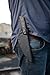 Tops Knives Frog Market Special XL Full Tang Fixed Blade- Tungsten Cerakote Blade Finish- Black Kydex Sheath w/Rotating Spring Steel Clip
