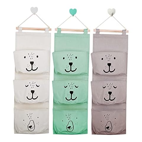 SCHYIDA 3 Pcs Wand Hängen Tasche Hängetasche Hängend Aufbewahrungstasche Hängender Organizer Cover