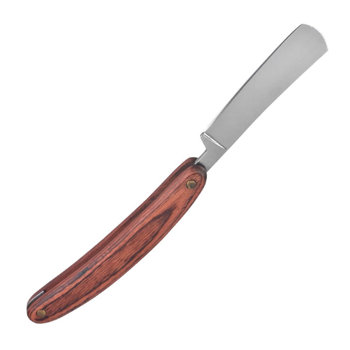BESTYASH Vintage Manual Shaving Razor Red Stainless Steel Straight Beard Shaver Practical Barber Razor for Men Home and Salon Grooming