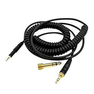Meijunter Hoofdtelefoon Audio Kabel met 6.35MM Adapter voor Audio-Technica ATH-M50X M40X / Sennheiser HD598 559 569 579…