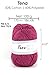 Tena Madame Tricote Paris 50% Cotton 50% Polyester Yarn 100 Grams - 330 Sangria (Pantone 19-2047)