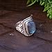 Blue Labradorite Solid 925 Sterling Silver Handmade Statement Boho Ring For Women Gift Jewelry (9)