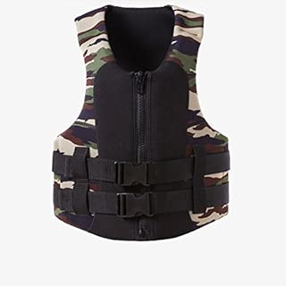 ACHICOO 大人 子供 迷彩 ライフジャケット ユニセックス ライフセービング 浮力ベスト スイミング ウォータースポーツ 迷彩 8# (子供)