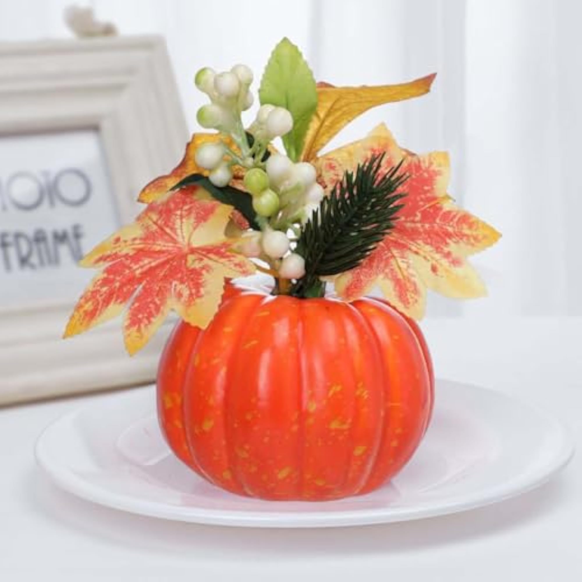 Artificial Pumpkins Ornament Photography Prop for Thanksgiving