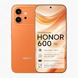 HONOR 600 Smartphone 5G, 8+512GB, Snapdragon 7 Gen 3, Fotocamera Ultra Notturna 200MP, Display AMOLED 6,57" 120Hz, Batteria 6400mAh Ricarica Rapida 80W, IP68, IP69 e IP69K (Arancione, 512.0, GB, 600)