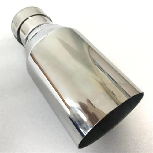 Embout modification voiture en acier inoxydable haut de gamme 57mm-89mm plat