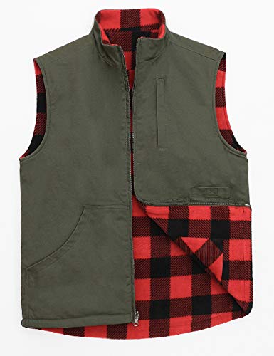 Image of ZENTHACE Men's Full Zip Reversible Work Casual Vest