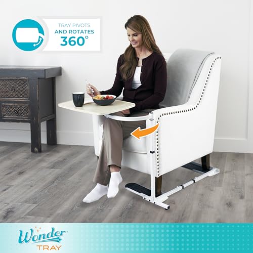 Stander Wonder Tray, Adjustable Swivel Table, Large Laptop Stand, Couch Desk, Side Tables & Gaming Bench, TV-Trays for Eating on Couches, Chairs, Recliners, Maple by Stander - Image 5
