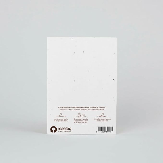 cartolina con semi all'interno