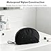 YKEBVPW Essential Pouch Portable Half Moon Waterproof Small Travel Makeup Bag with Compartments Mini Cosmetic Organizer for Purse Tiny Toiletry Pouches with Pockets for Toiletries Beauty Essentials