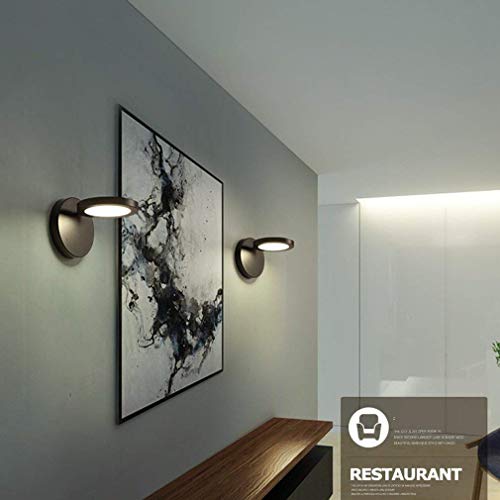 Aplique de pared LED redondo de 9W para iluminar pasillos, dormitorios y salones con estilo 2