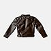1/12 Action Figure Clothes,Leather Jacket for 6 inch Male Action Figures,6 inch Male Jackets. (Stand-up Collar-Brown)