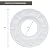 Ciata Lighting Ceiling Medallions, Molded Plastic, 10 Inch Dia White Finish (2 Pack)