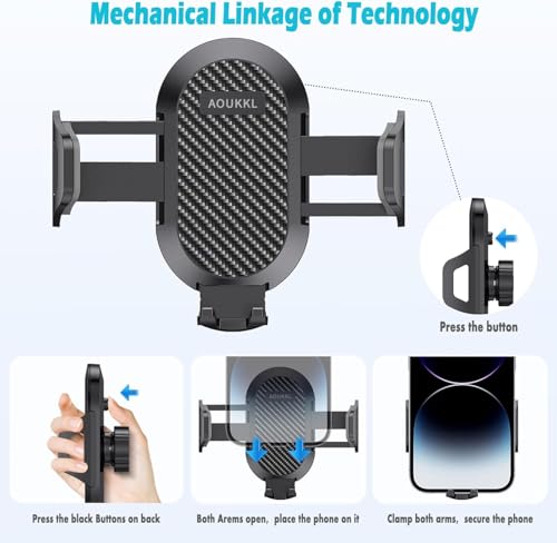 AOUKKL Car Phone Holder Fits for Subaru WRX 2022-2025,Crosstrek 2024 2025,Impreza 2024 2025 Accessories,Thick Cases Friendly,Cell Phone Mount for 4-7 in Phones,360 Degree Rotation,Easy to Install by AOUKKL - Used condition - Image 4