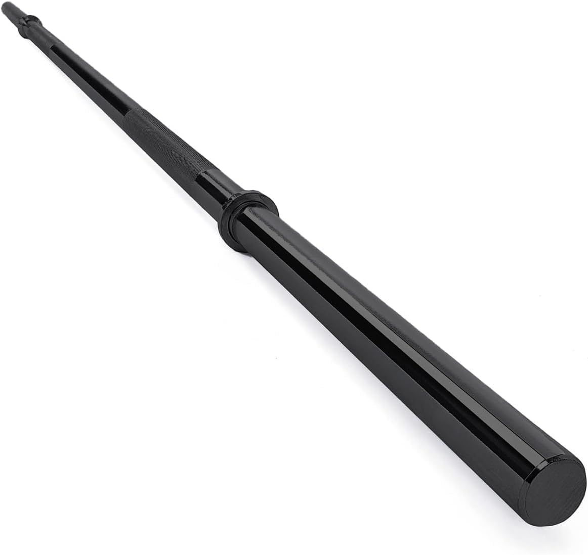 7FT 1" Black Standard Barbell Bar, 450 LB Heavy Duty Weight Bar for Home Gym Training