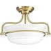 Progress Lighting P350079-109 Tinsley Semi-Flush/Convertible, Brushed Bronze