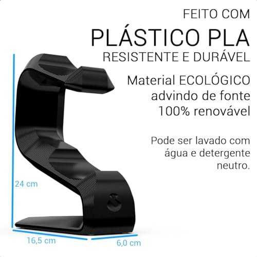 Suporte para 2 Controles de PlayStation 5 PS5, Apoio de Mesa Gamer, Modelo VN