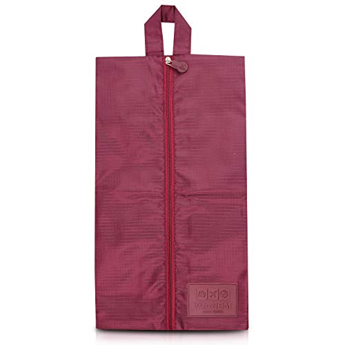 Bolsa Porta Sapato Estampa Lisa Jacki Design Vermelho escuro