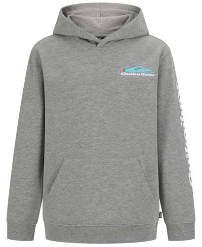 Image of Quiksilver Boys' Pullover Hoodie Sweatshirt, Soft & Comfortable Fleece, Front Pocket
