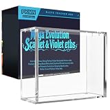 Acrylic Display Case for Pitch Black/30th Anniversary/Ascended Heroes/Perfect Order/Chaos Rising ETB & All Elite Trainer Box, Stackable -8mm+5mm Ultra Thick Acrylic- N52 Magnetic Lid Easy Top Loading