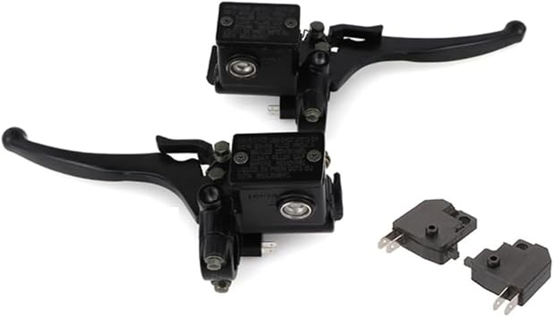 7 8" 22mm Handlebar Hydraulic Cylinder Brake Lever with Parking Brake Fit for GY6 150cc 250cc ATV UTV Buggy Quad BikeLeft