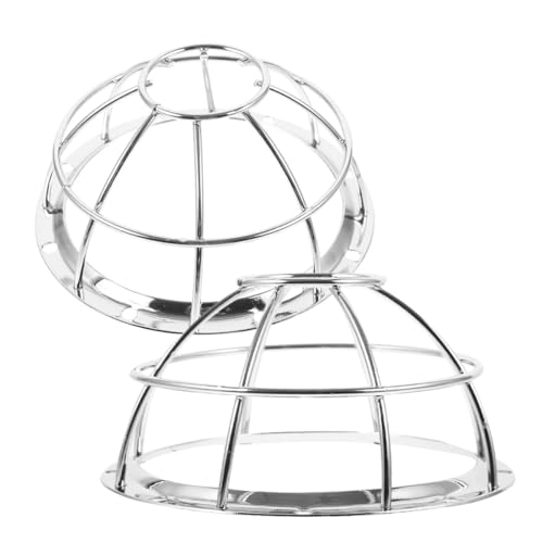 Veemoon Housse de Protection en Acier Inoxydable pour Détecteur de Fumée 02 Modèles, Lot de 2, Couvercle Anti-poussière Résistant, Adapté aux Systèmes de Sécurité Incendie Industriels