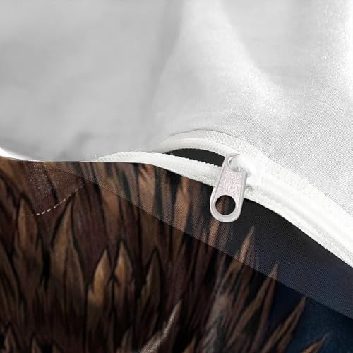 Housse de couette super douce microfibre respirante aigle drapeau 3D - 8