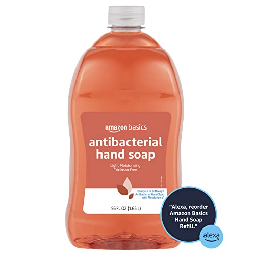 Amazon Basics Antibacterial Liquid Hand Soap Refill, Light Moisturizing, Triclosan-Free, Citrus, 56 Fl Oz (Previously Solimo) #TOP2