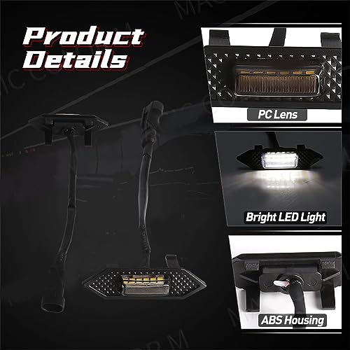 Magic Colorm 4PCS LED Grille Lights para Toyota RAV4 2019 2020 2021 2022 Front Warning Grid Lamps Ce